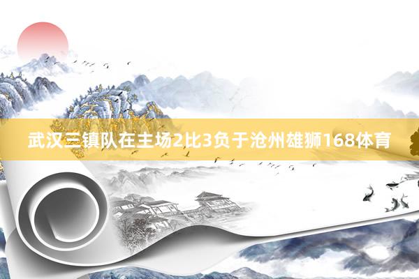 武汉三镇队在主场2比3负于沧州雄狮168体育